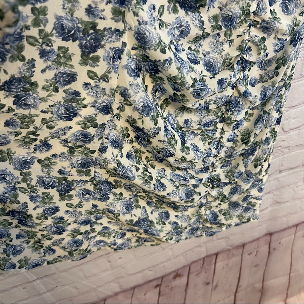 VICI Cotton Candy LA New blue floral cottagecore dress Medium square neck girly - Picture 6 of 12